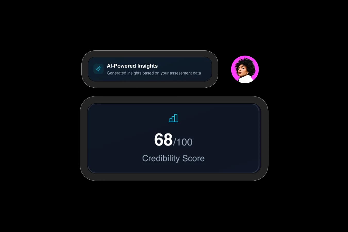 Detail from the ValueNova interface, shown alongside a deal-team avatar.
